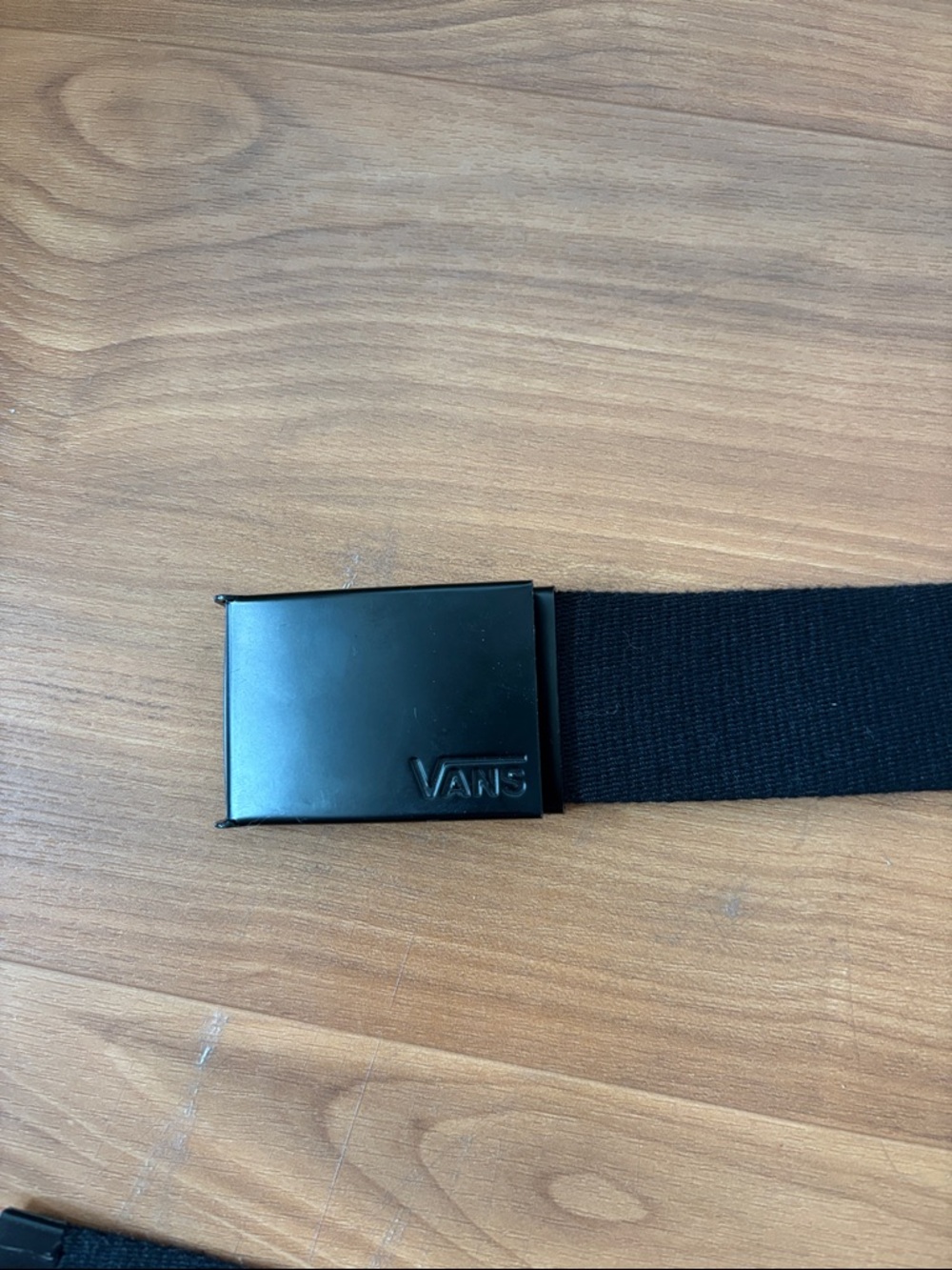 Unisex Vans Black Fabric Belt - Picture 4 of 7